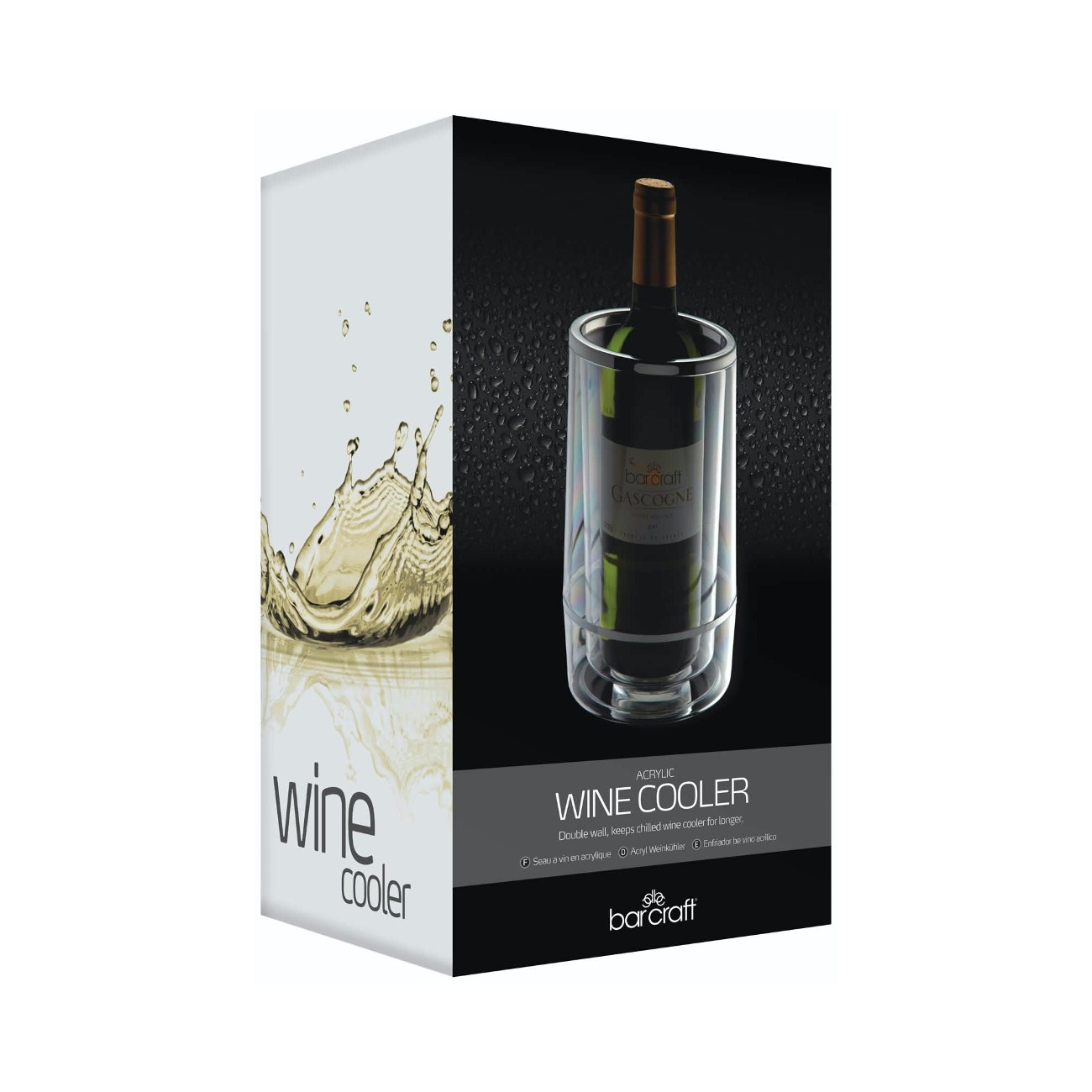 BarCraft Acrylic Double Walled Wine Cooler