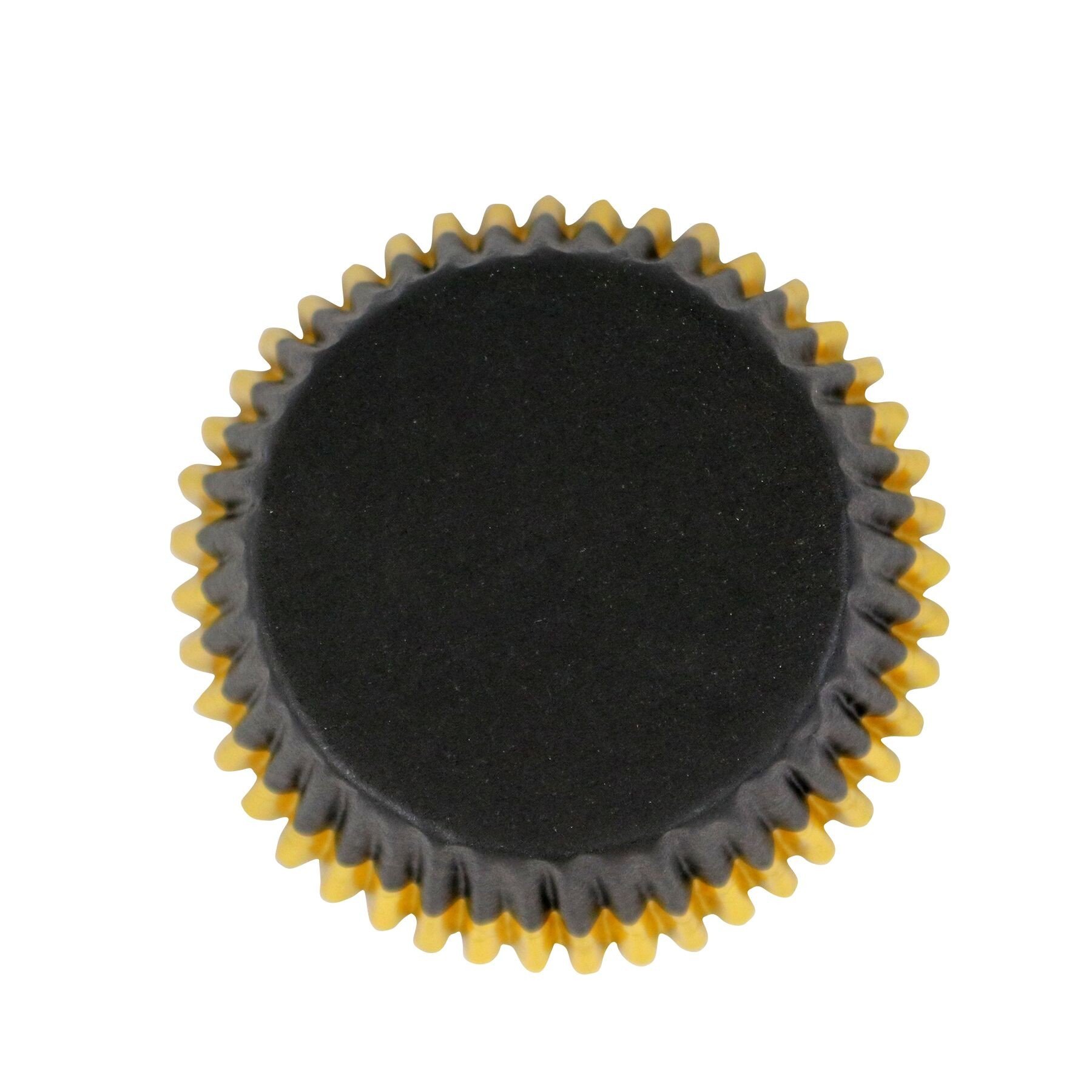 PME 30 Standard Foil Cupcake Cases Black & Gold Trim