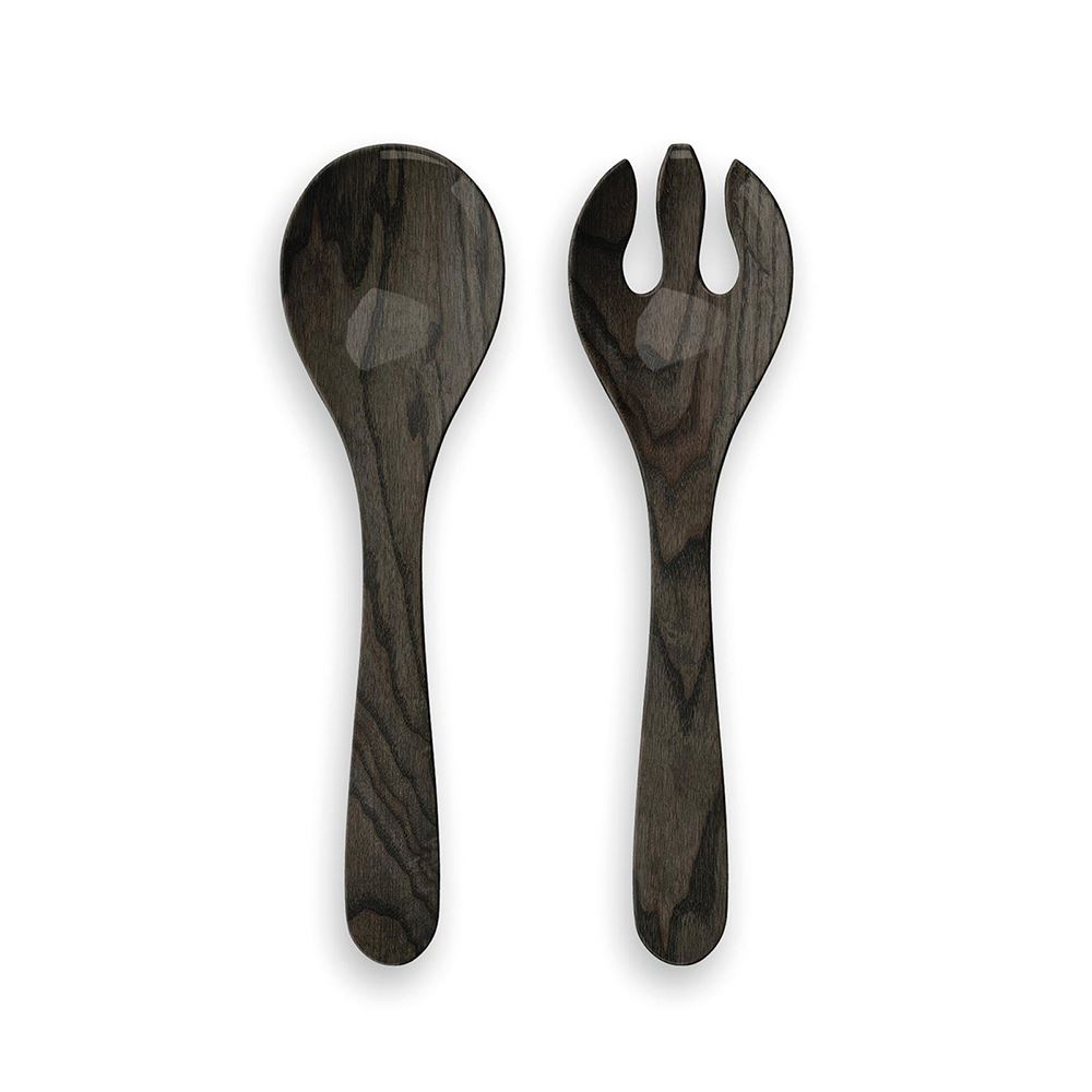 Eddingtons Melamine Salad Servers Black