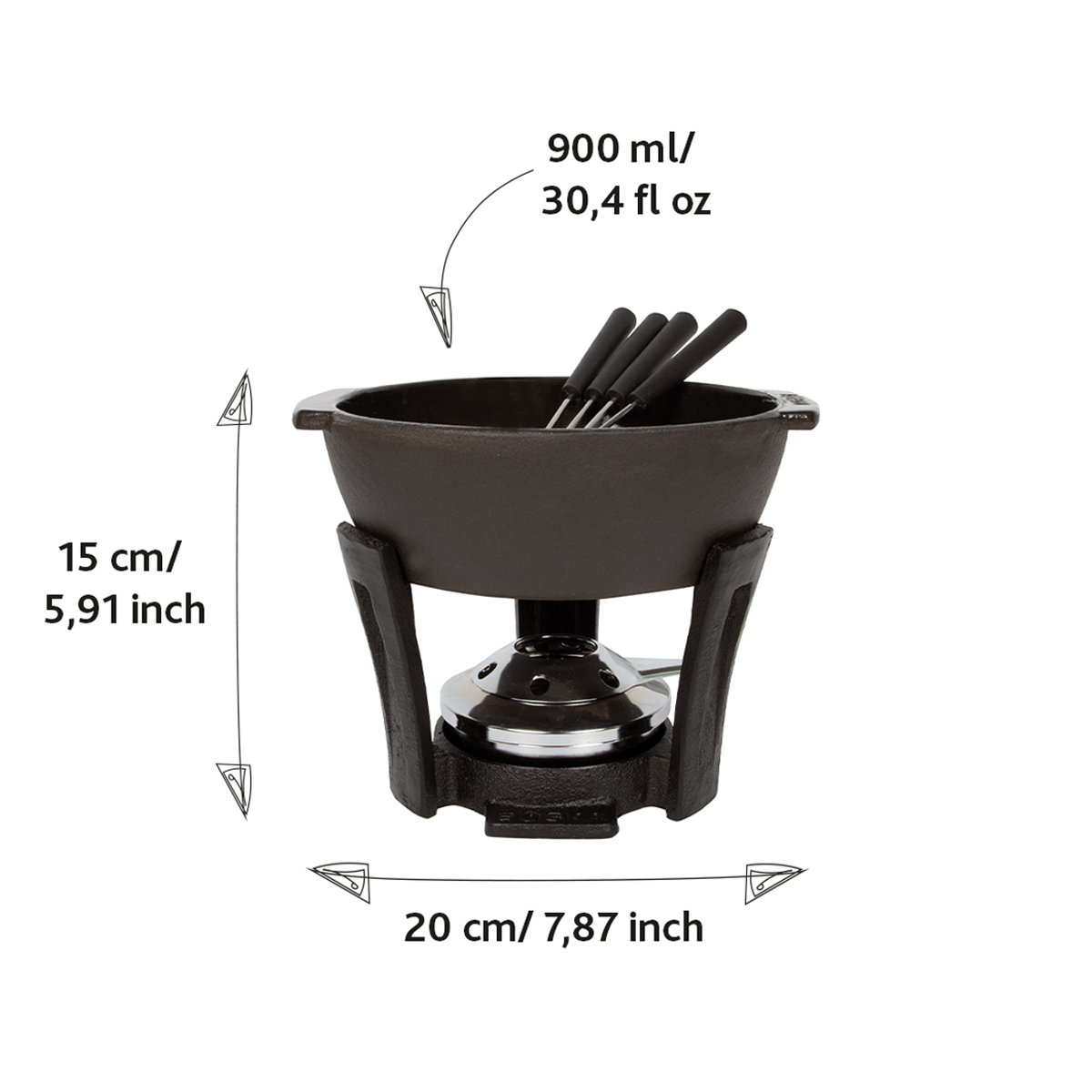 Boska Cheese Fondue Set Party Pro 900ml