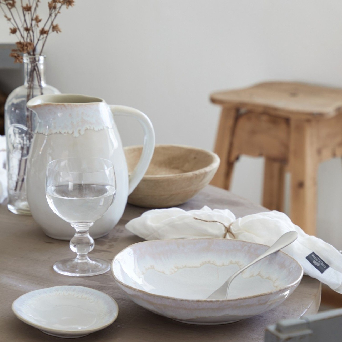 Costa Nova Brisa Pasta Bowl Salt 37cm