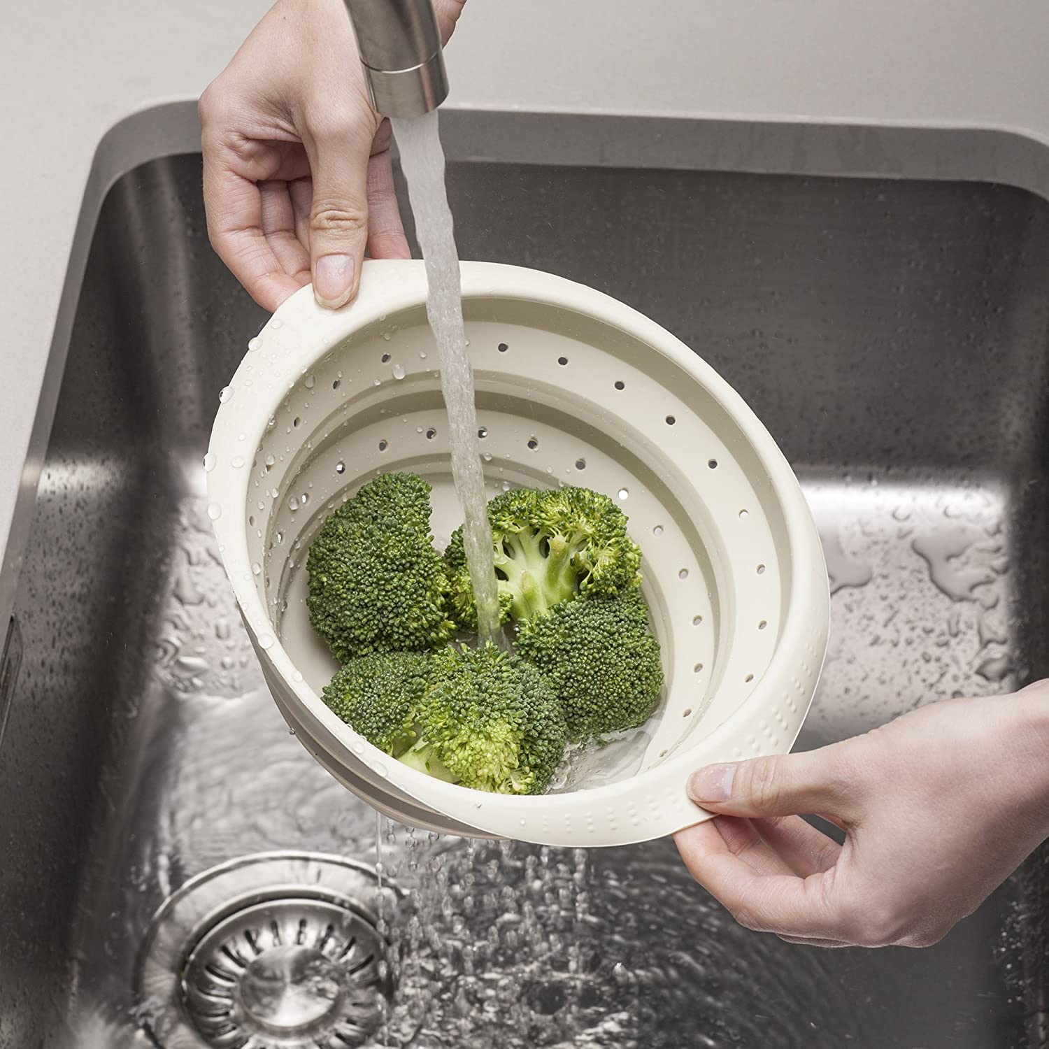 Zeal Collapsible Silicone Colander Large