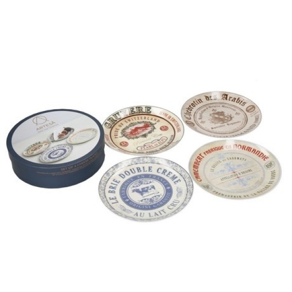 Artesà Set of 4 Gourmet Cheese Plates