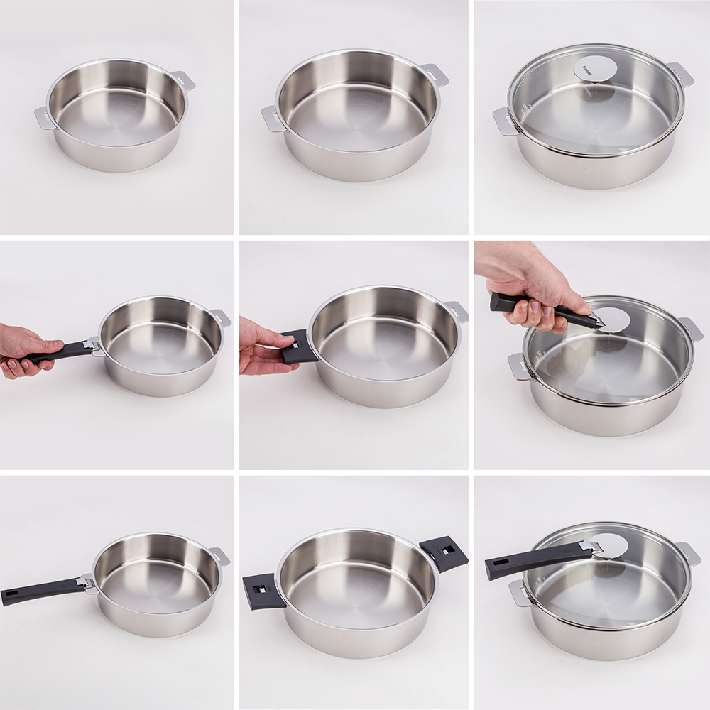 Cristel Mutine Removable Handle White