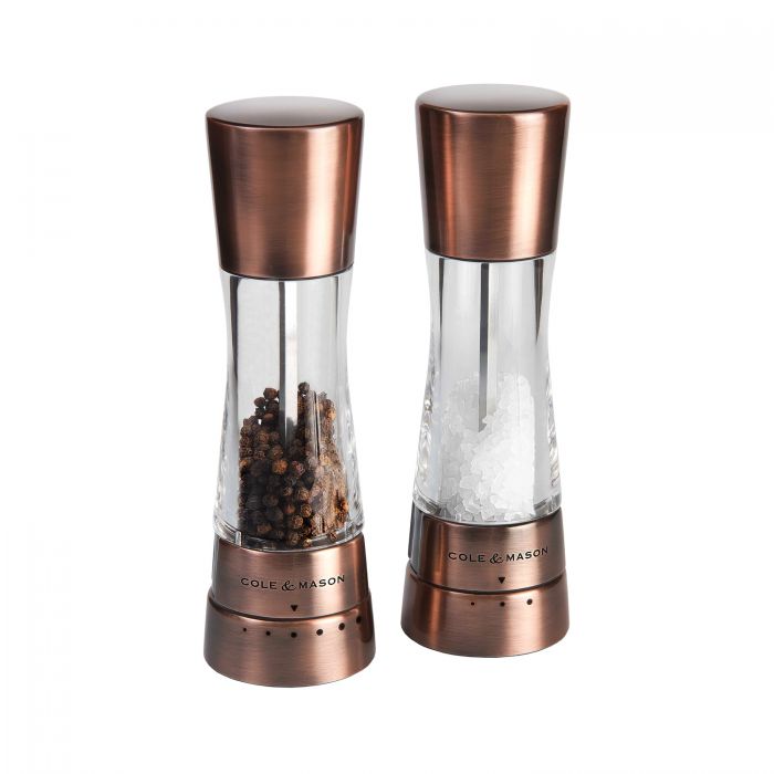 Cole & Mason Derwent Copper Salt & Pepper Mill Set 190mm