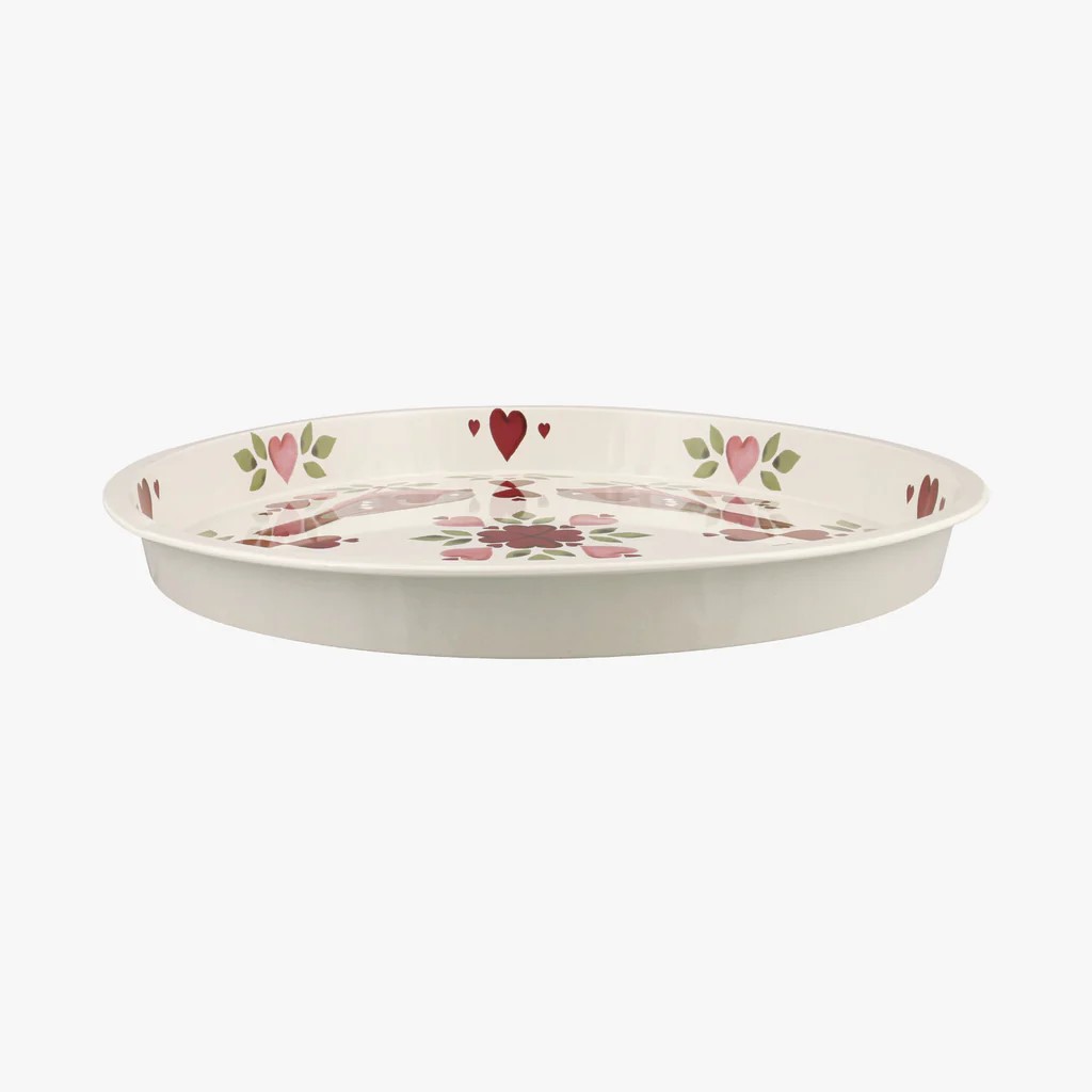 Emma Bridgewater Lovebirds Round Tin Tray