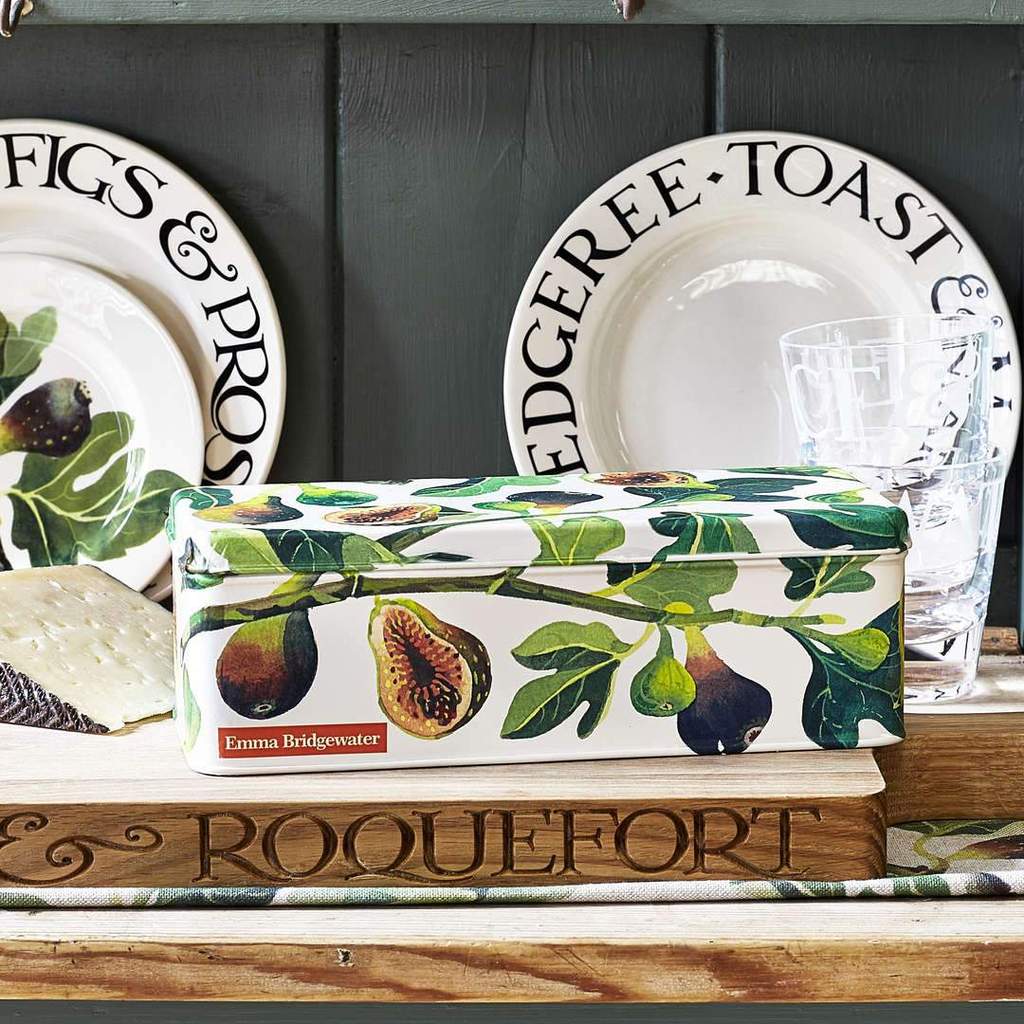 Emma Bridgewater Figs Long Deep Rectangular Tin
