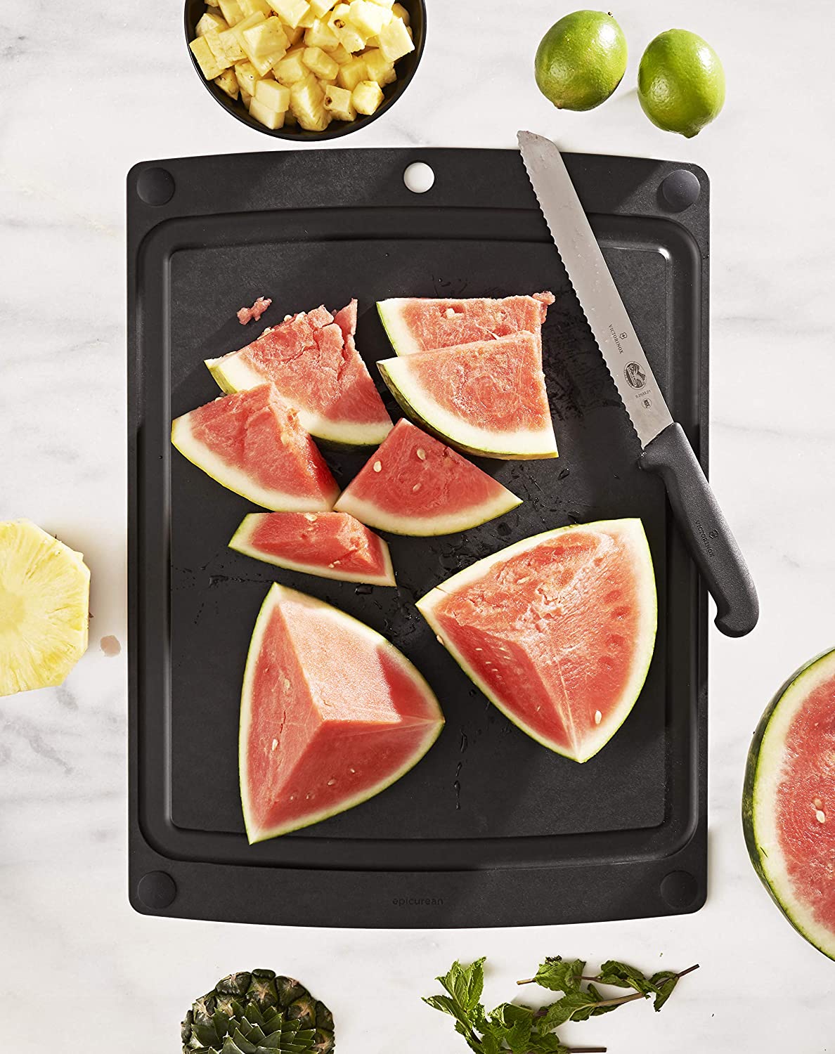 Epicurean Allin1 Cutting Board Slate 17.5 x 13 Inch