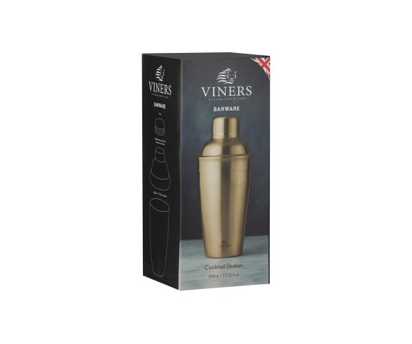 Viners Barware 500ml Gold Cocktail Shaker