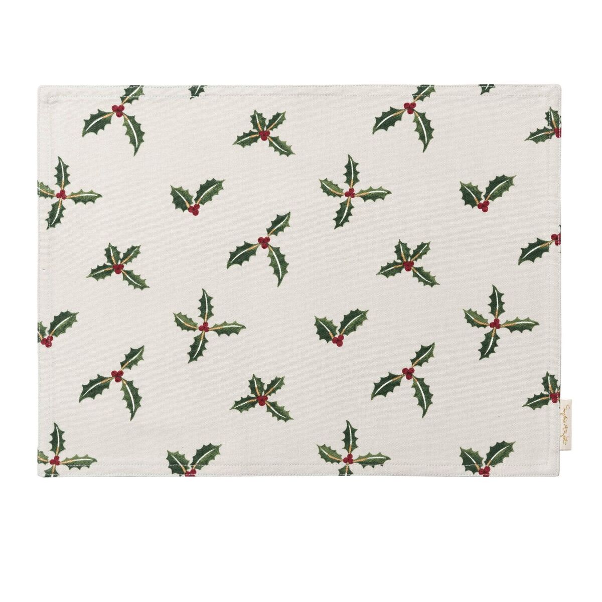 Sophie Allport Holly & Berry Fabric Placemat
