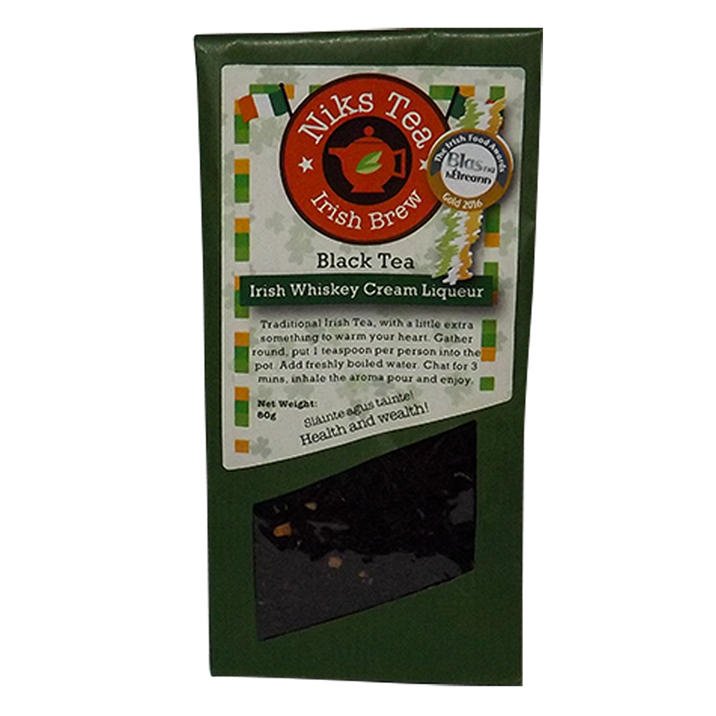 Niks Tea Black Tea, Irish Whiskey Cream Liqueur 80g