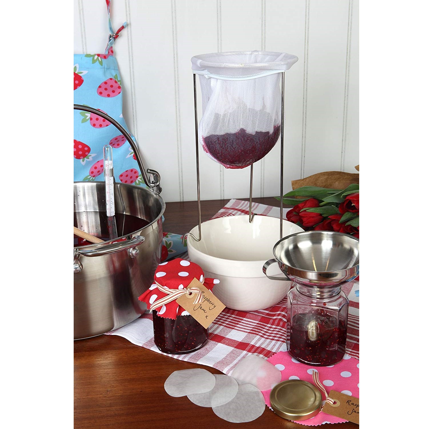 Dexam Jam & Jelly Strainer Set with Stand