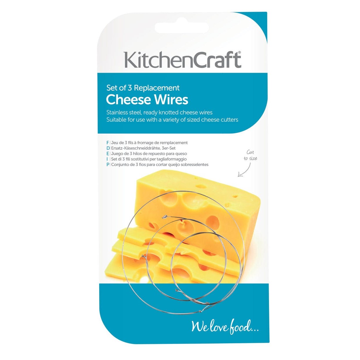 KitchenCraft Spare Cheese Wires 3pc