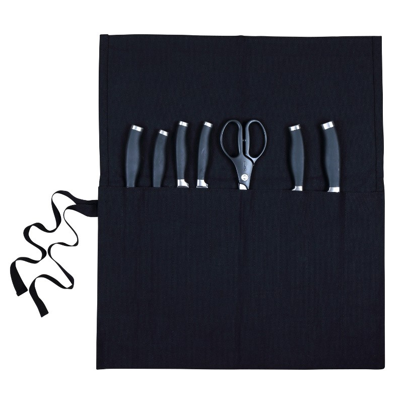 Dexam Canvas Knife Roll Black