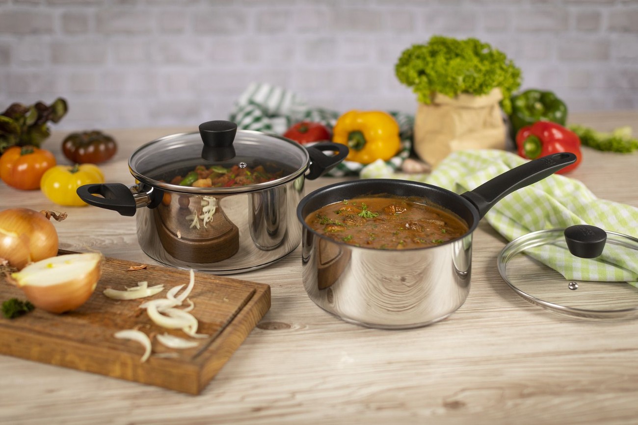 Kuhn Rikon Classic Induction NonStick 3pc Saucepans Set