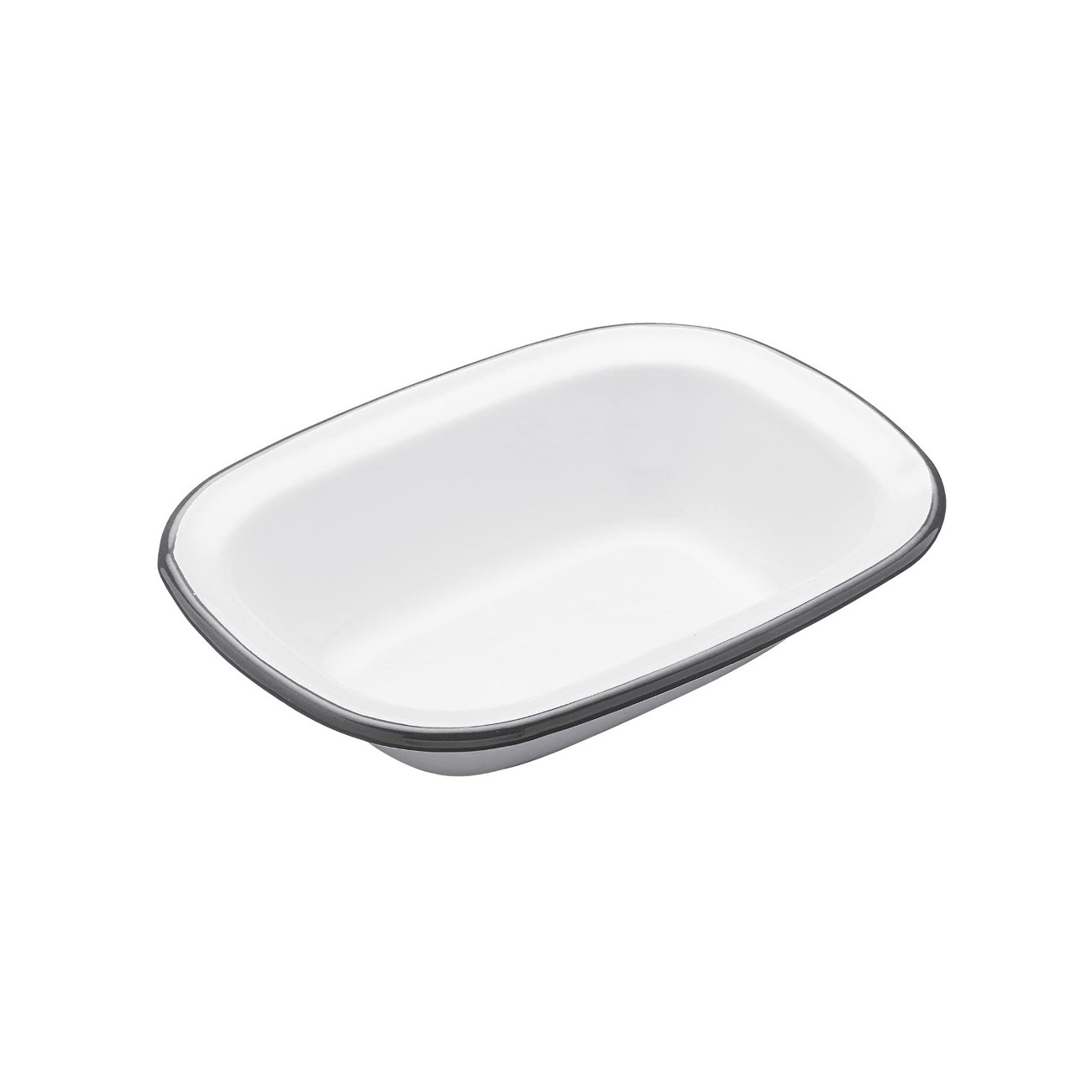 Living Nostalgia Enamel Oblong Pie Dish 18cm