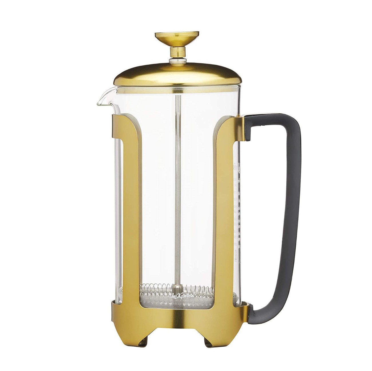 Le'Xpress Deluxe Brass Cafetière 8 Cup French Press