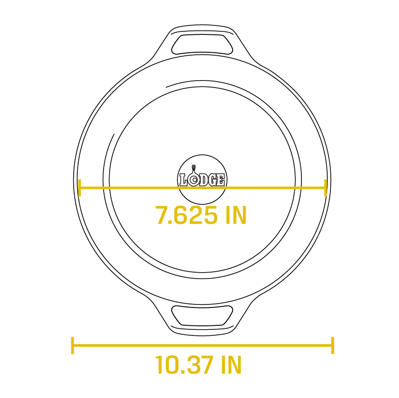 Lodge 5 Quart Cast Iron Double Dutch Oven