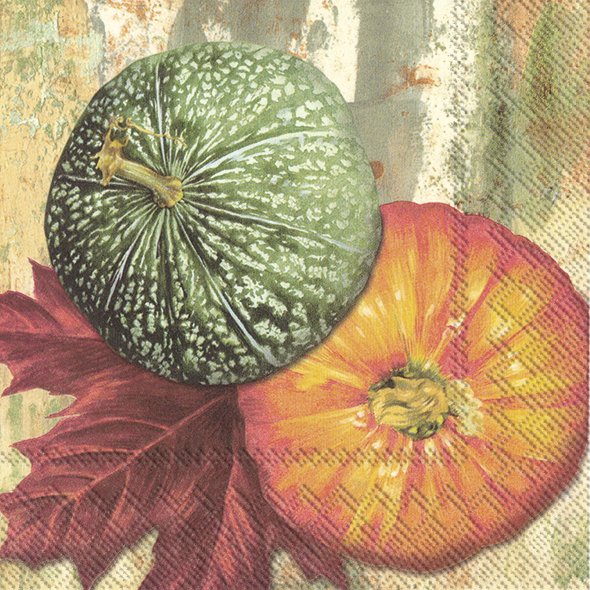 IHR Lunch Napkins Two Pumpkins