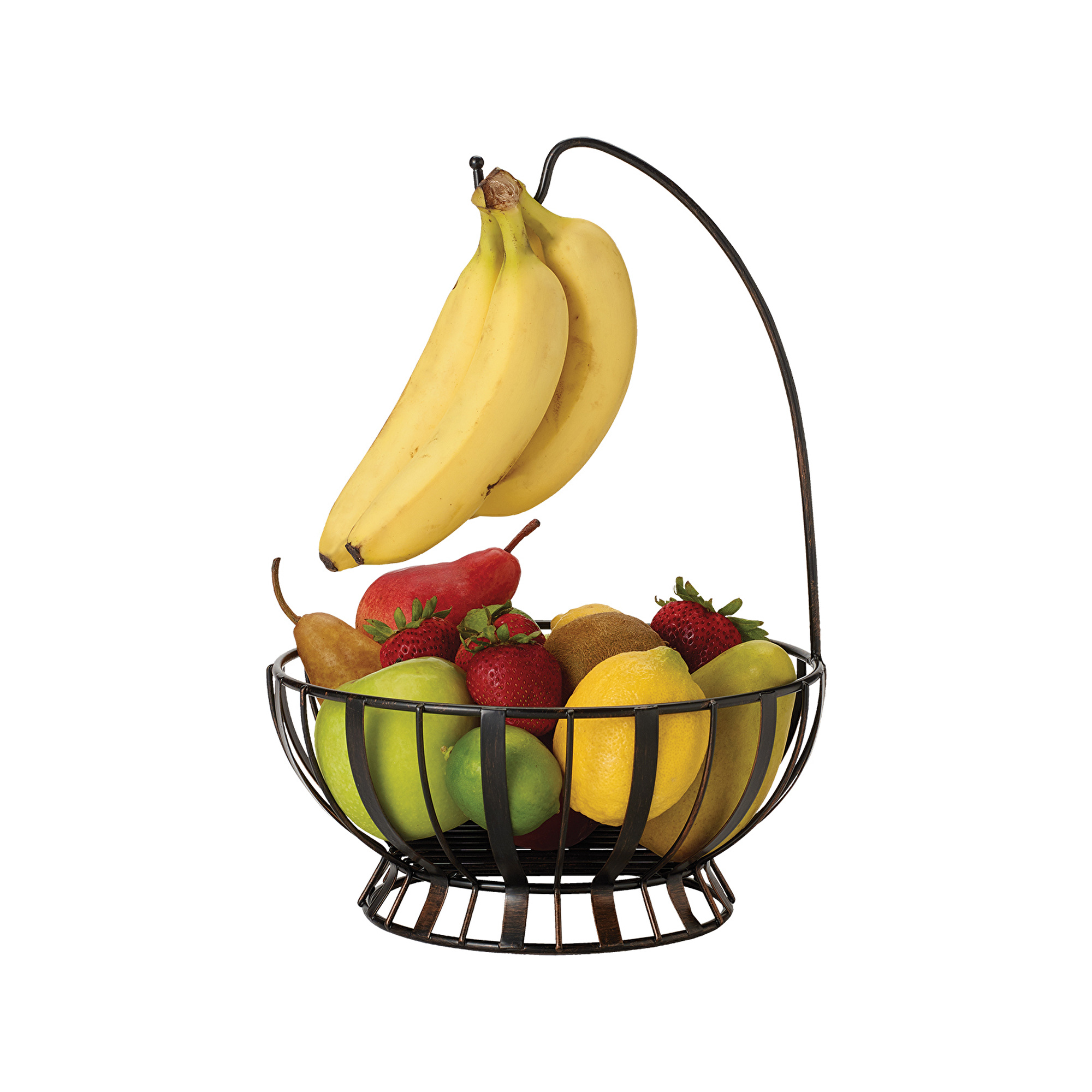 Mikasa Gourmet Band & Stripe Fruit Basket With Banana Hanger