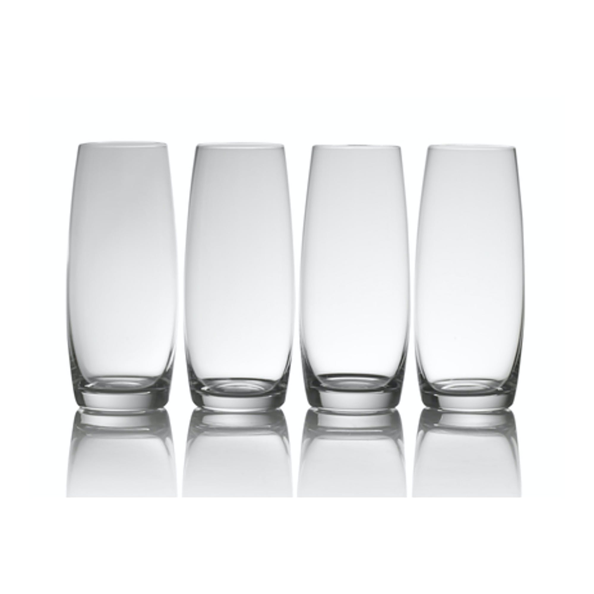 Mikasa Julie Set of 4 Stemless Flute Glasses