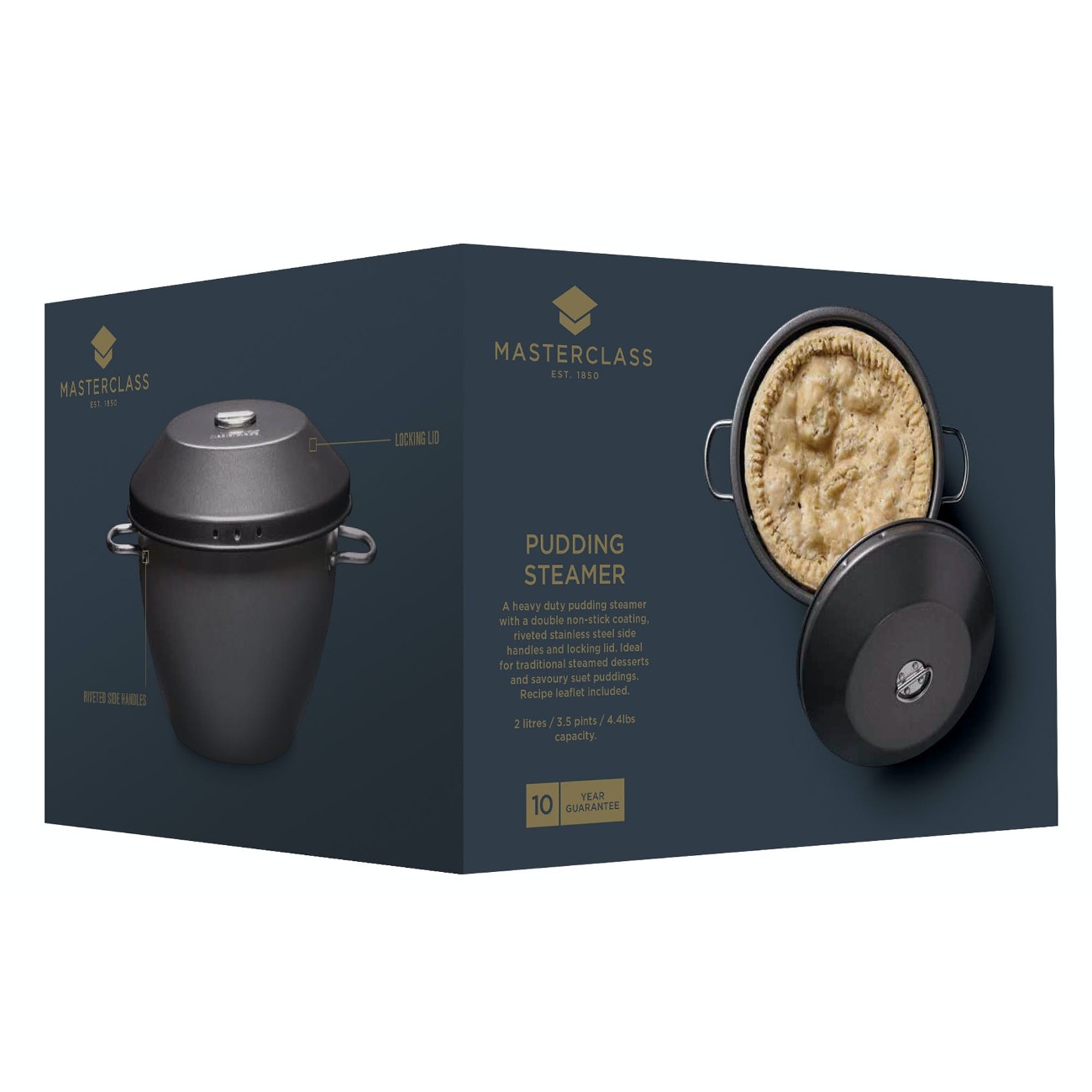 MasterClass NonStick 2L Pudding Steamer