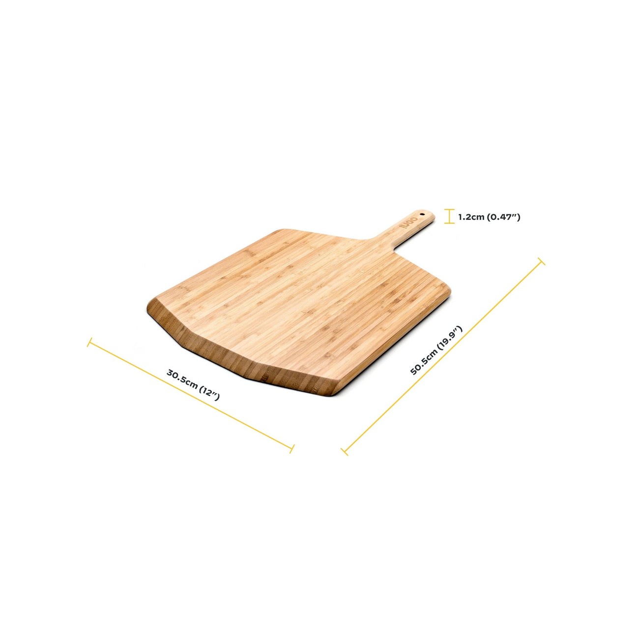 Ooni Bamboo Pizza Peel & Serving Board 12