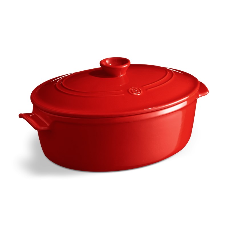 Emile Henry Oval Casserole Red 6L