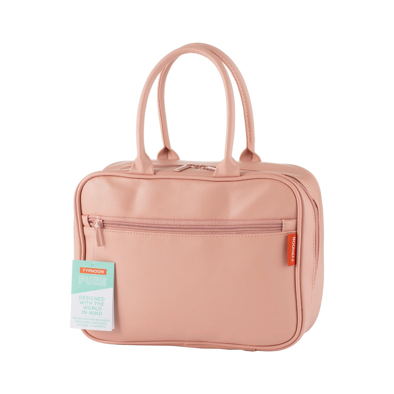 Typhoon Pure Pink Vegan Leather Lunch Bag