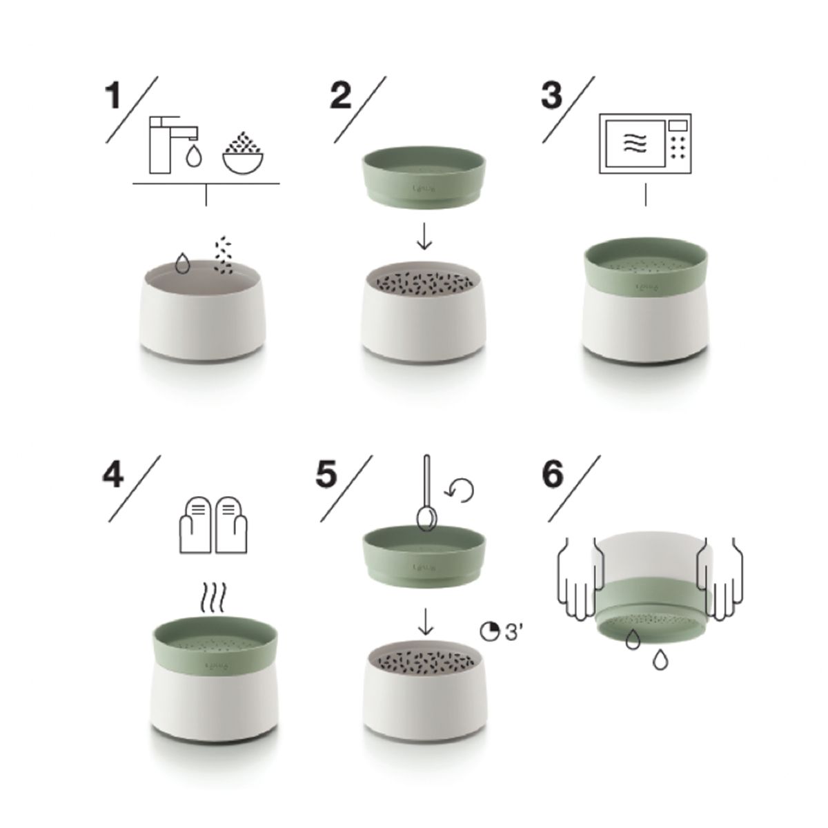 Lékué Quick Quinoa & Rice Cooker