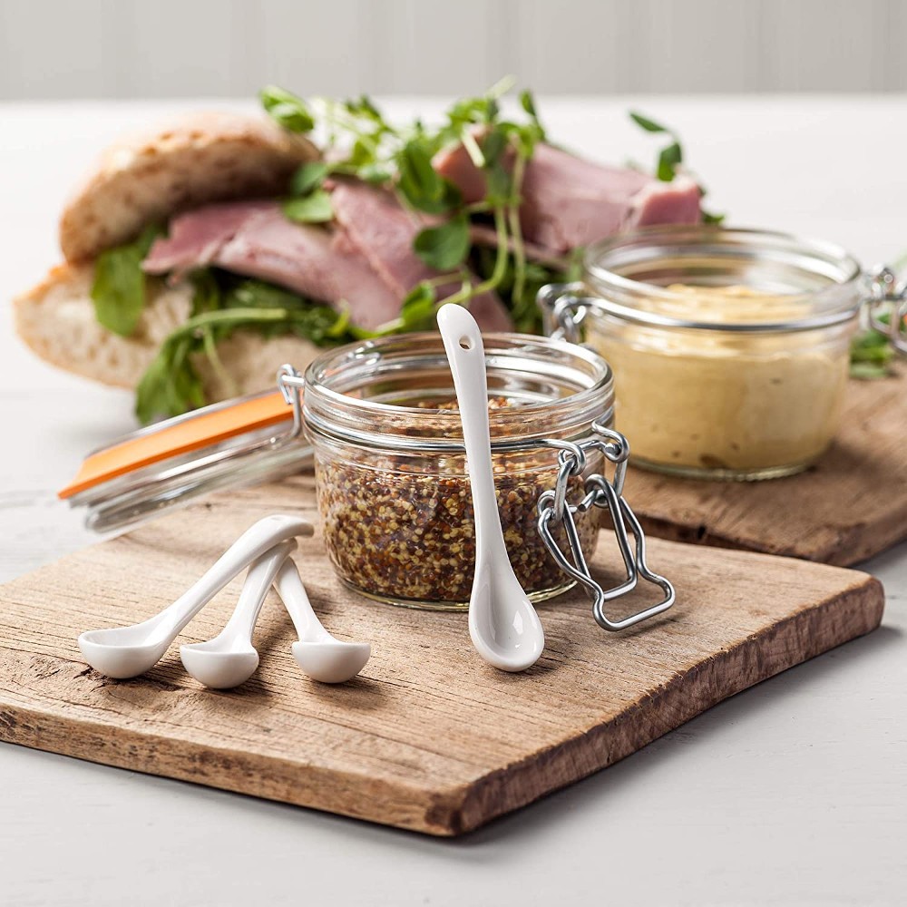 W M Bartleet & Sons Porcelain Salt & Condiment Spoon 10cm