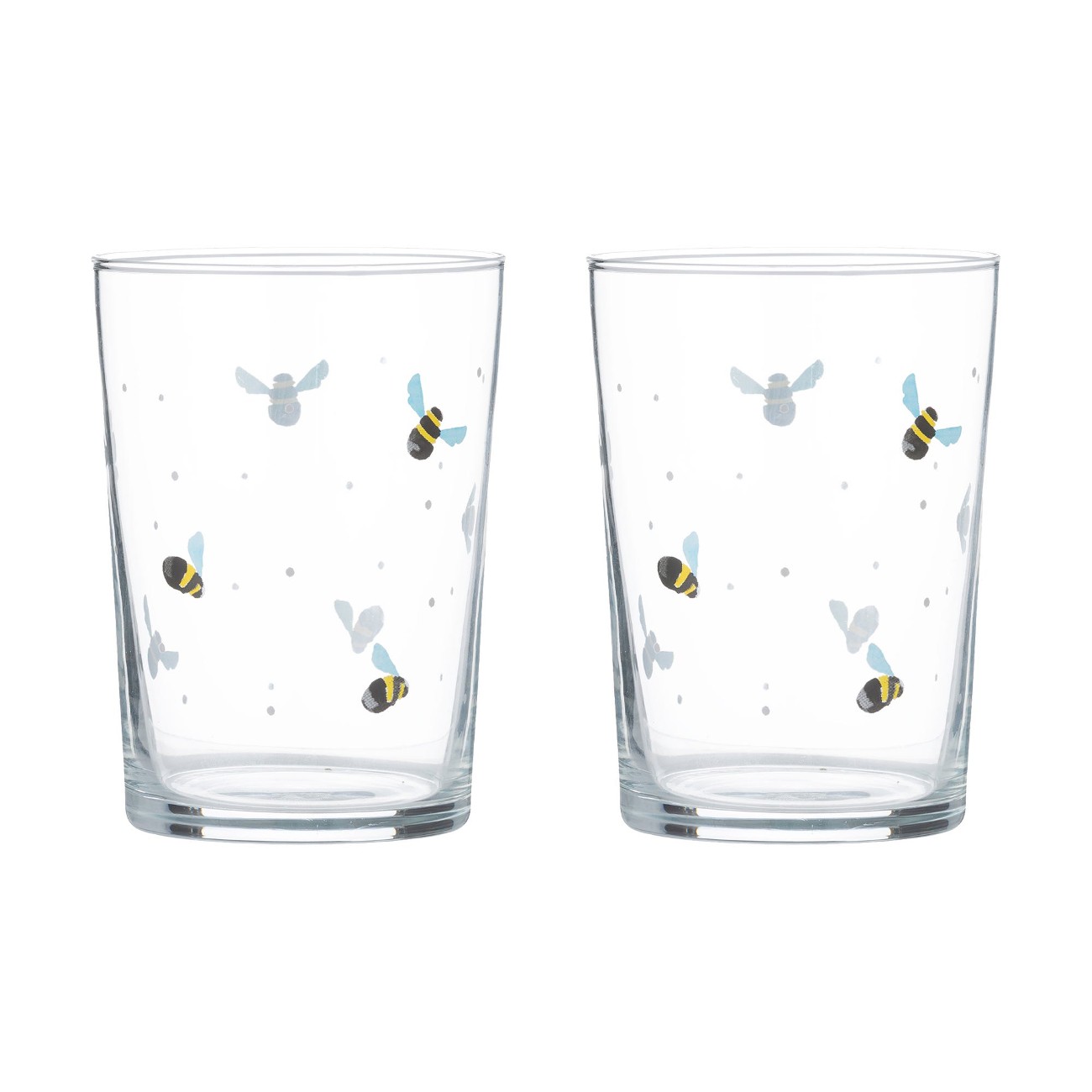 Price & Kensington Sweet Bee Set of 4 Glass Tumblers