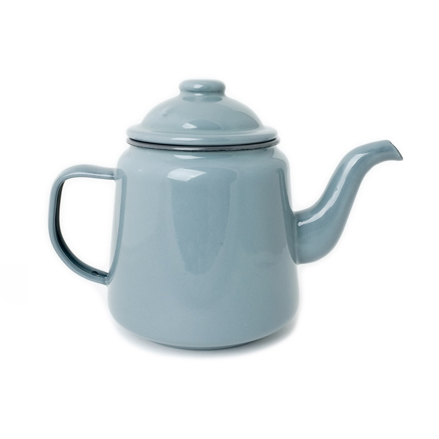 Falcon Enamel Teapot Pigeon Grey14cm