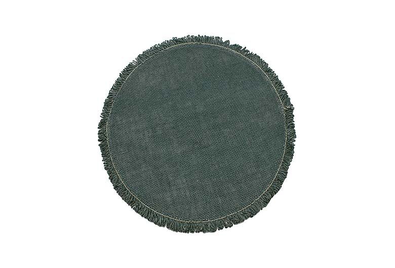 Walton & Co Circular Jute Placemat Slate Green 35cm