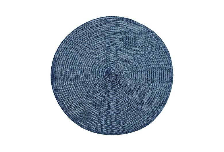 Walton & Co Circular Ribbed Placemat Slate Blue