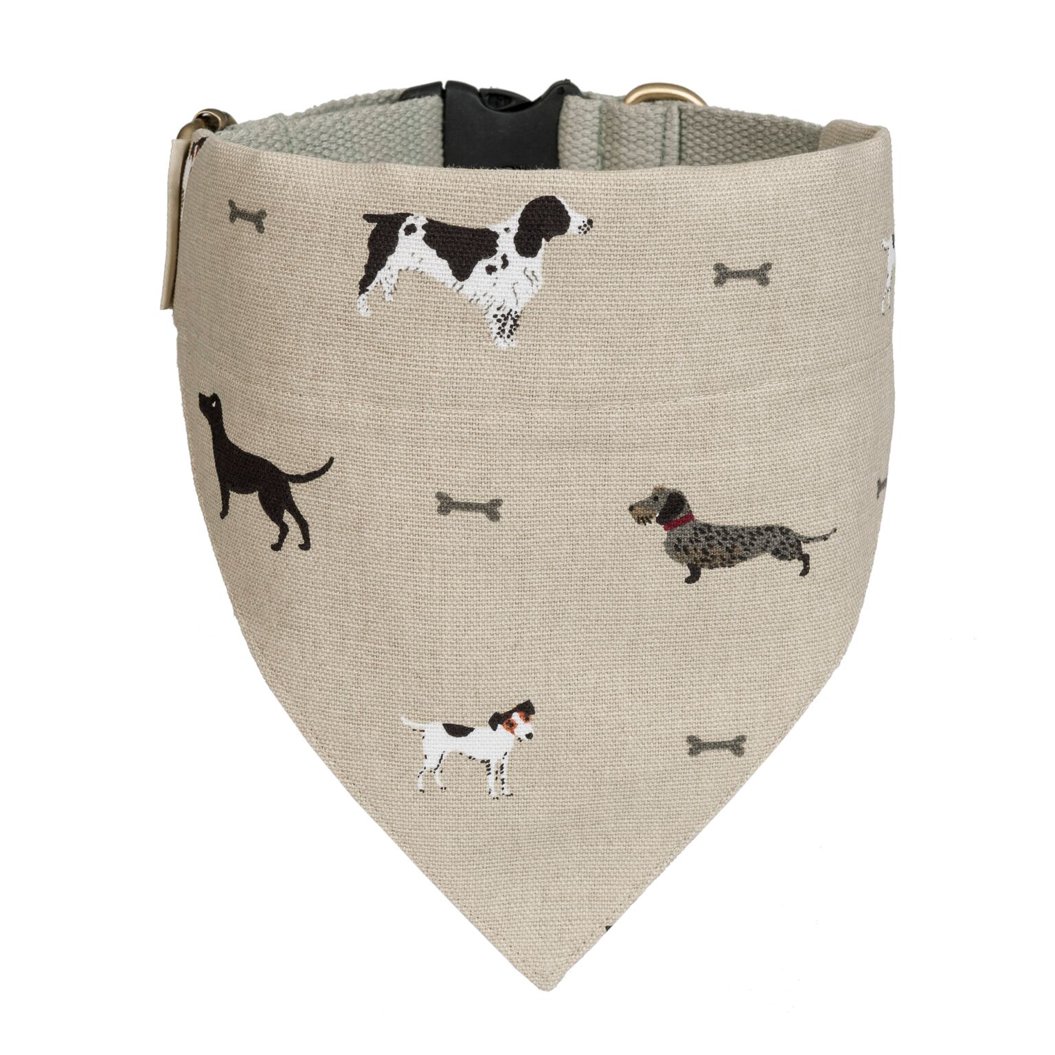 Woof Neckerchief Dog Collar Large by Sophie Allport