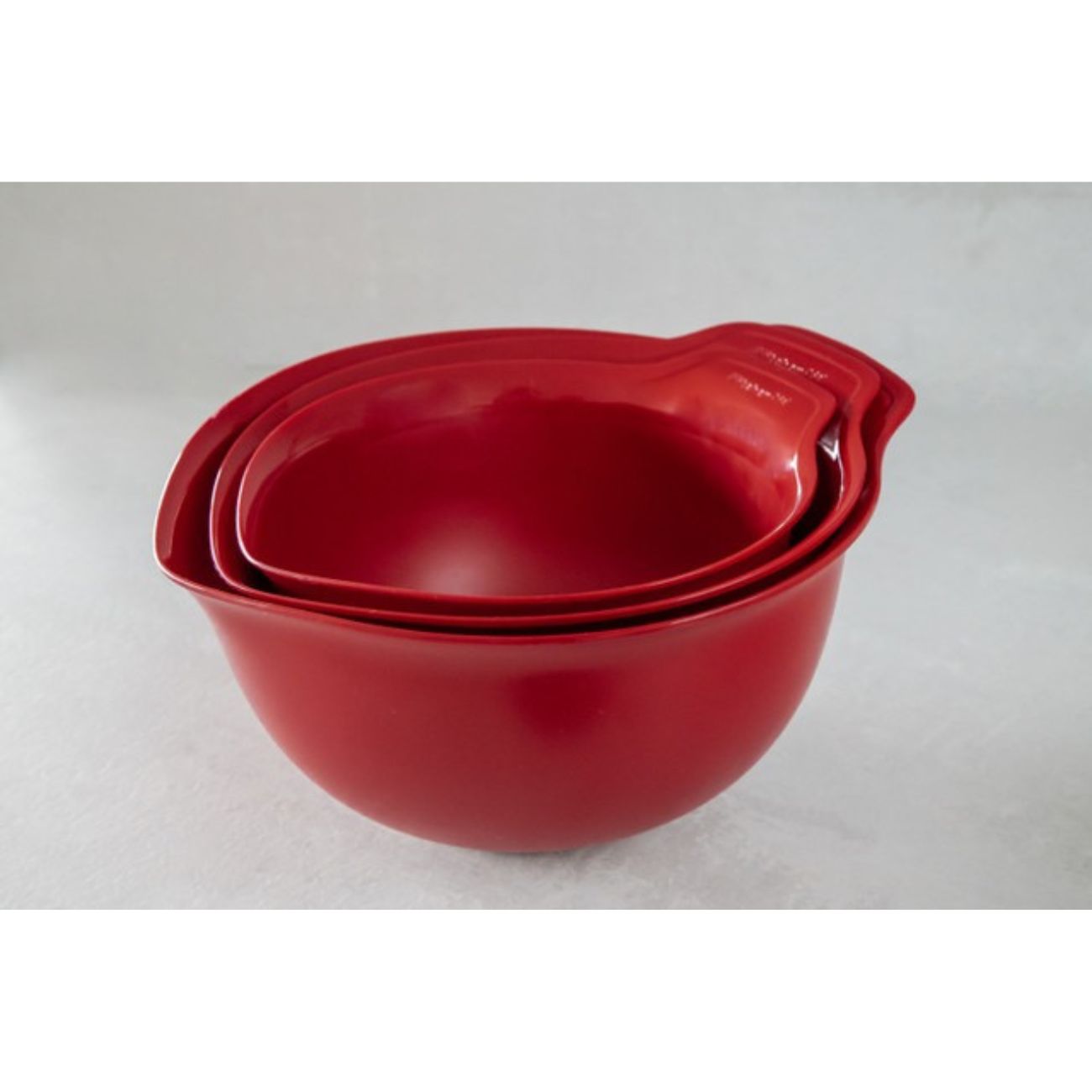 KitchenAid Empire Red Bamboo Silicone Mixing Spatula Set, Bowl Scraper 2-Piece