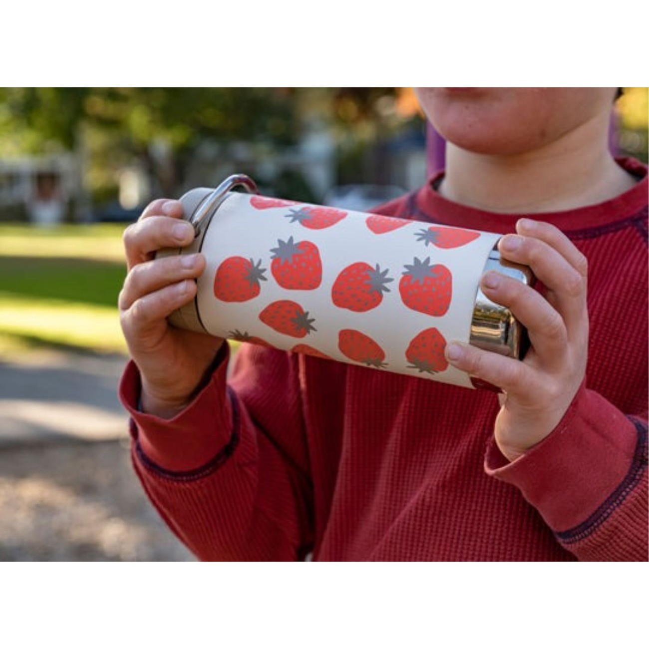 Klean Kanteen Insulated TKWide Twist Cap Bottle 355mlStrawberries