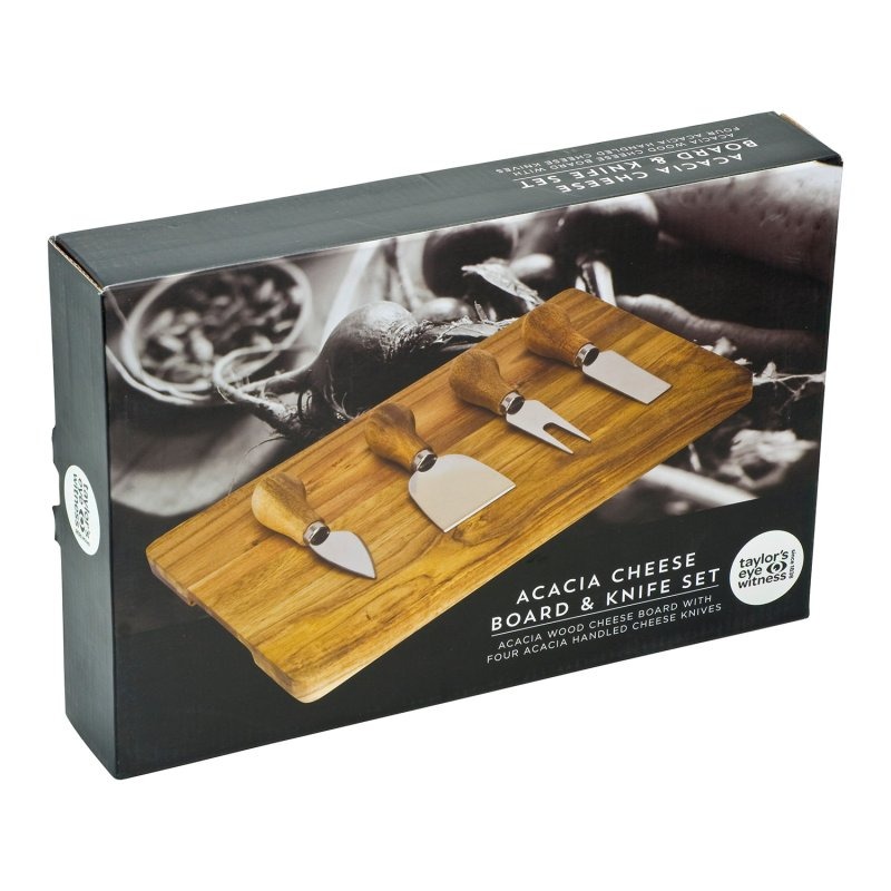 Taylor's Eye WitnesTaylor's Eye Witness 4 Piece Acacia Cheese Knife Set ...