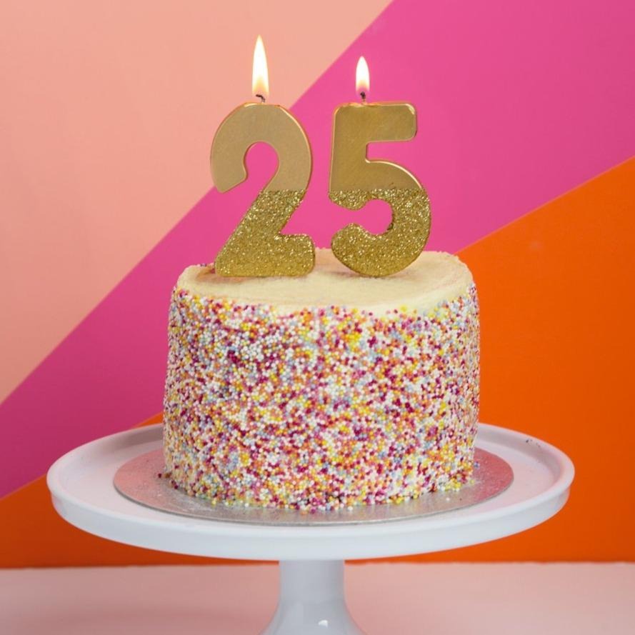 Talking Tables Candeline Di Compleanno 'Happy Birthday' Con Glitter, 13 Pezzi Pastello Multicolore, Per Torte E Decorazioni - 4